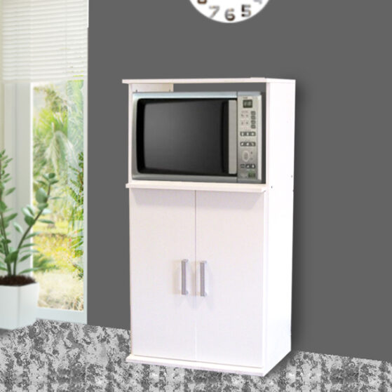 Gabinete para microondas "3046", multiuso despensero con 2 puertas. De Platinum.