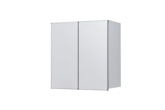Alacena "Potenza", módulo de 60 cm blanco con Aluminio. De Ricchezze.