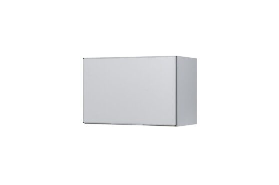 Alacena sobre purificador "Potenza", módulo de 60 cm blanco con Aluminio. De Ricchezze.