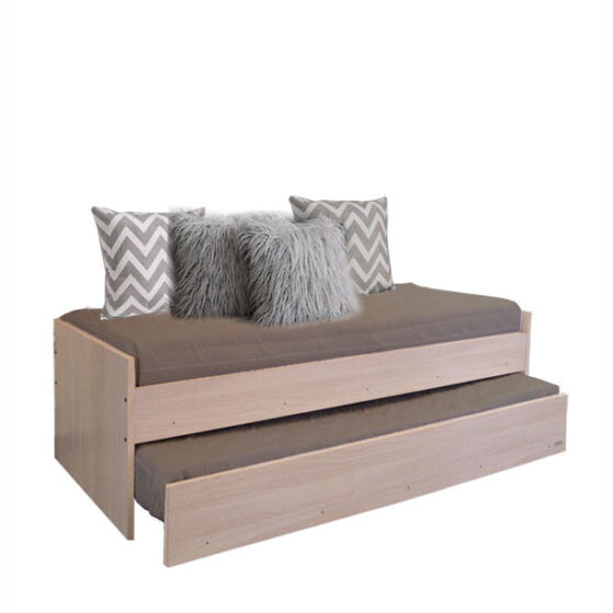 Divan cama "957", para colchones de 80 x 190 cm, con cama inferior rodante. De Platinum.