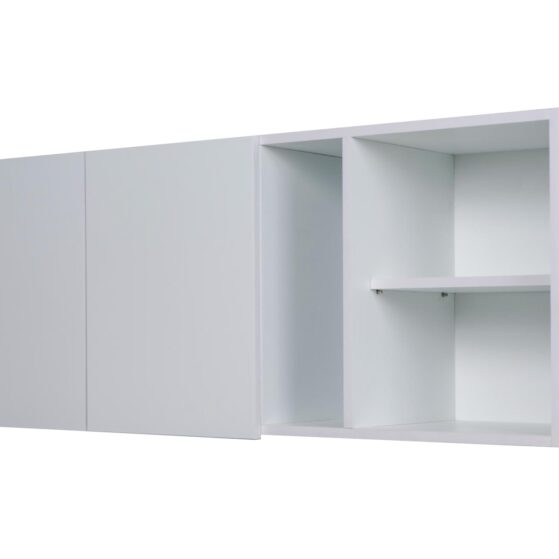 Alacena "Livorno", de 1,20 mt. Con 2 puertas (Color Blanco Norte), De Ricchezze.