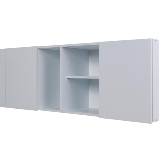 Alacena "Livorno", de 1,60 mt. Con 3 puertas (Color Blanco Norte), De Ricchezze.