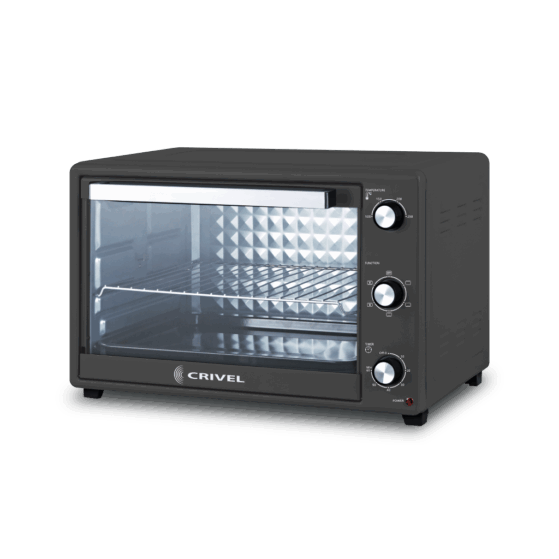 Horno eléctrico 70 lt negro.  Modelo HE-170CL, de Crivel.