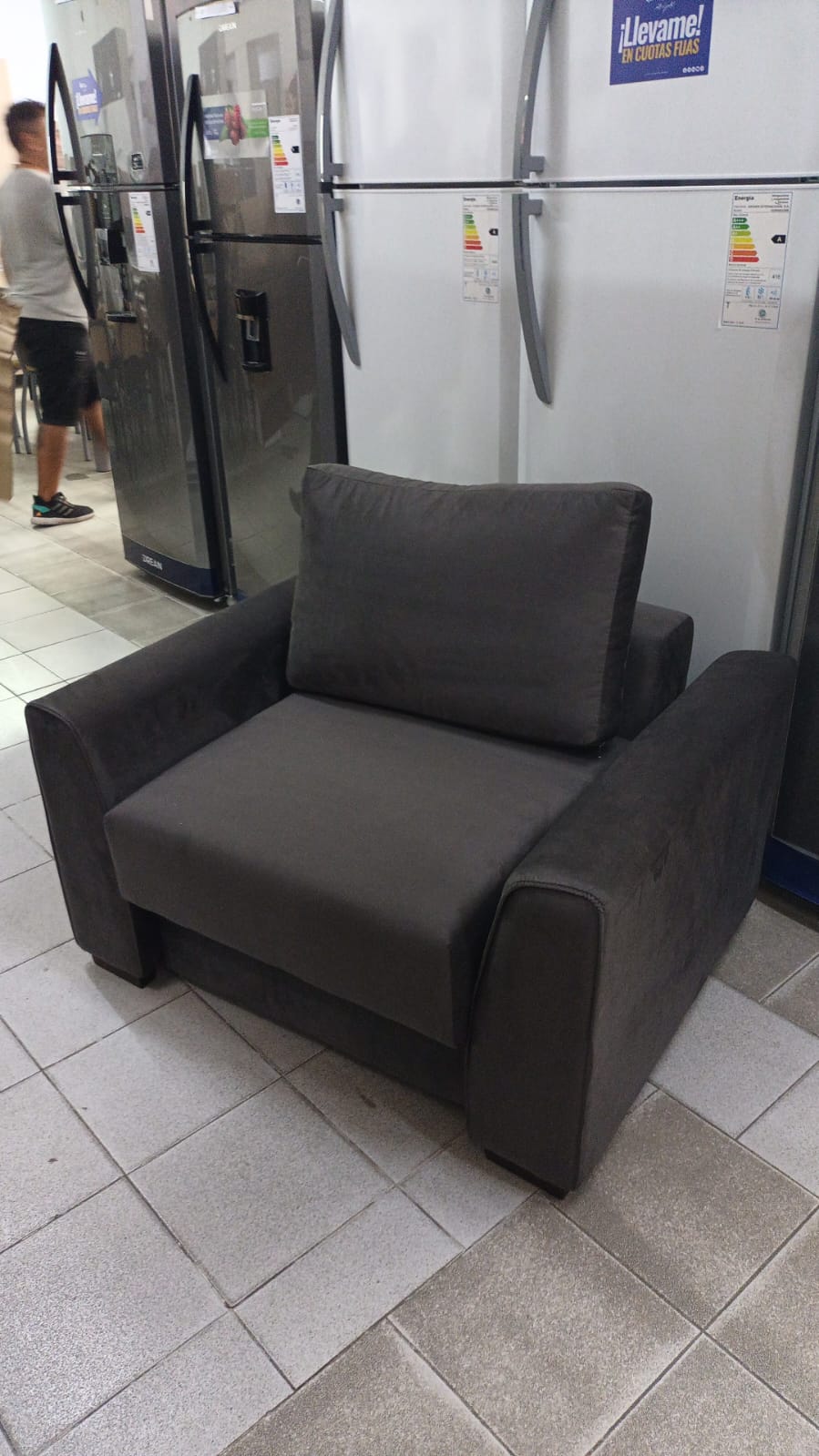 Sillón de 1 cuerpo modelo «Atlantis». Sofa cama 1 plaza, de Color Living - Imagen 2