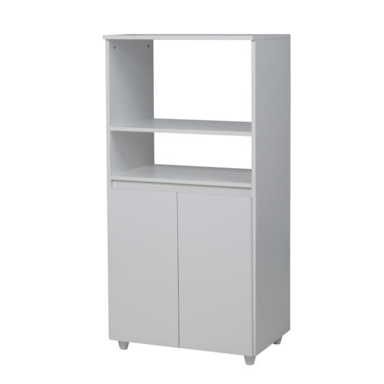 Módulo portamicroondas con 2 puertas, Línea Bianca, Color Blanco. De Ricchezze.