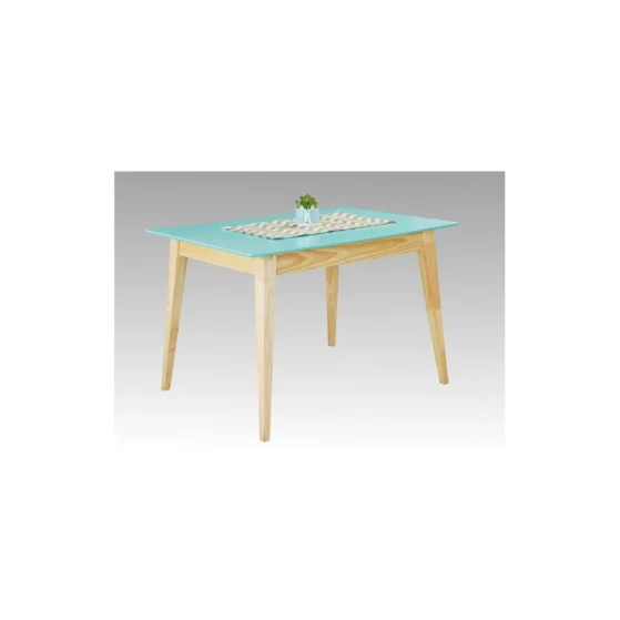 Mesa modelo "Aero 220/" 0.80 x 1.20 con base madera clear y tapa MDF/ ENCHAPADO PARAÍSO de "Oriental"