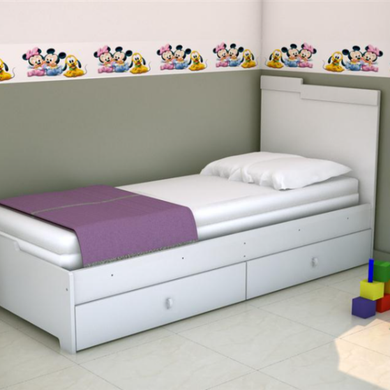 Cama 1 plaza Infantil de línea Laurina, de Ricchezze.