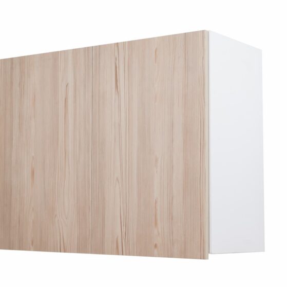 Alacena "Potenza", módulo de 80 cm blanco con frente Champagne. De Ricchezze.