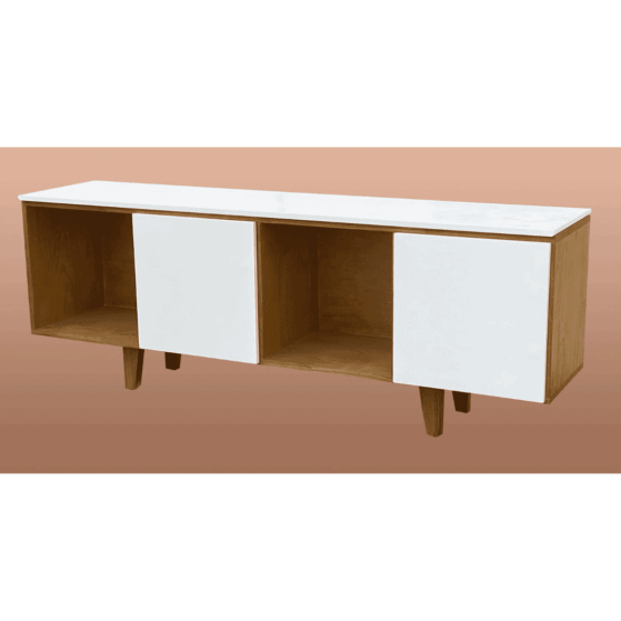 Rack TV «NORDIA» de 160cm en pino macizo - de Mobilia