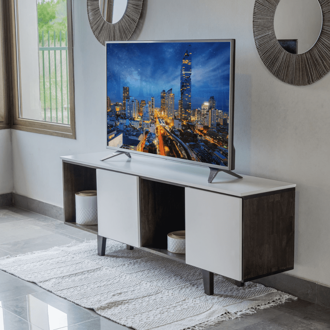 Rack TV «NORDIA» de 160cm en pino macizo - de Mobilia - Imagen 3