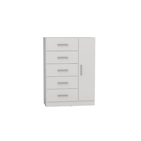 Chifonier de 5 cajones y 1 puerta «LINEA NORDICA» – de Orlandi